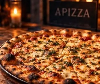 A thin New Haven-style pie